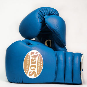 ถุงมือหนังทำด้วยมือมีการปิดที่ดีที่สุดพร้อมล็อคนิ้วหัวแม่มือถุงมือชกมวยโฟมสามชั้นหนังพรีเมี่ยม - Product Image 1