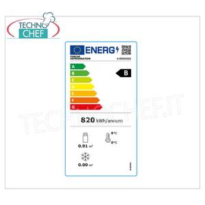 Equipo de Refrigeración Comercial Technochef ER600GSS, Vitrina Exhibidora Estática de 1 Puerta para Bebidas, Temperatura +2/+8C 570 - Product Image 1