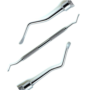Curetas Dentales Manuales de Acero Inoxidable de Doble Punta, Instrumentos Quirúrgicos de Alta Calidad con Certificación CE, Cuchara para Injertos Óseos - Product Image 2