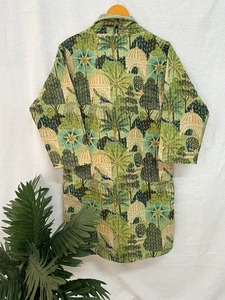 Indien fait à la main Kantha couette veste courte Kimono femmes imprimé fleuri matelassé hiver manteau été saison noël vente en gros - Product Image 6
