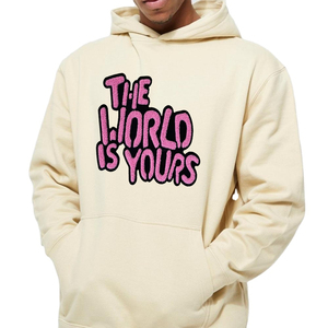 Men Chenille Embroidery Winter Hoodies Digital Printing 100% Cotton Lightweight Premium Quality Customizable - Product Image 1