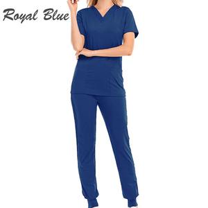 Conjunto de Enfermería de moda para mujer, conjuntos de enfermera, uniforme de hospital, fábrica de Enfermería Médica, uniforme al por mayor, uniformes de hospital de verano - Product Image 5