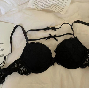 Hot Selling Women Sexy Lace Padded <b>Push</b>-<b>Up</b> Underwire Bra <b>Bikini</b> Panty Floral Embroidery Breathable Luxury Intimates Wholesale - Product Image 2