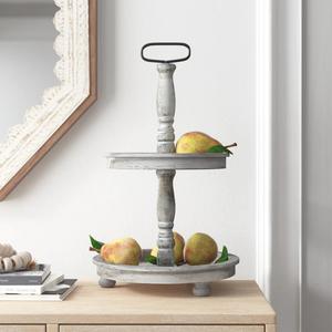 Wooden 3 Tier Display Stand Serving <b>Tray</b> Wedding and Party <b>Decoration</b> Table Centerpiece Wooden Food Display Stand Serving <b>Tray</b> - Product Image 5