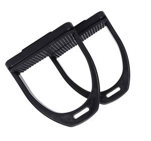 Recién llegado, estribos para montar a caballo Western Trail, cuero y acero, ajuste cómodo y duradero - Product Image 2