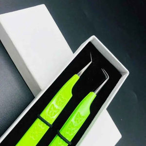 ชุดแหนบขนตาแบบมืออาชีพชุดสำหรับต่อขนตาสแตนเลสกันแม่เหล็กที่จับสบายแยกปริมาณ10มม. - Product Image 3