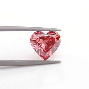 4.0 CT VS1-VS2 diamants en vrac de couleur rouge taillée en coeur cultivés en laboratoire certifiés par IGI avec certificat - Product Image 3