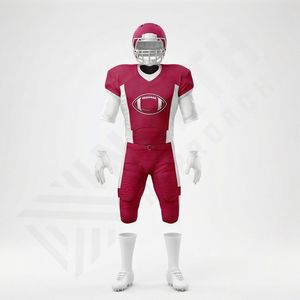 Uniforme de Fútbol Americano Antibacteriano 100% Poliéster al por Mayor, Talla Grande, Nombre del Equipo Personalizado, Conjunto Único, Rendimiento Atlético - Product Image 1