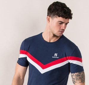 Camiseta de cuello redondo de tela refrescante de nuevo estilo, Camiseta de punto para gimnasio, camisetas lisas de secado rápido para hombres - Product Image 5