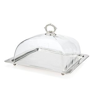 Vajilla decorativa hecha a mano para Hotel, accesorios de decoración, fiestas de boda, soporte para servidor de pasteles, soporte de Metal para pasteles con tapa de cúpula - Product Image 2