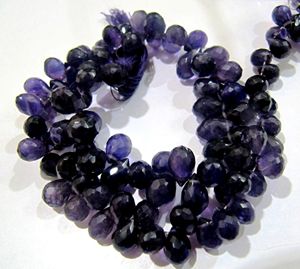 Paquete de 10 Cuentas de Amatista Africana Facetadas en Forma de Lágrima de Alta Calidad, 4x6-8x12mm, para la Creación de Joyas - TIENEZAS QUE ELEGIR - Product Image 3