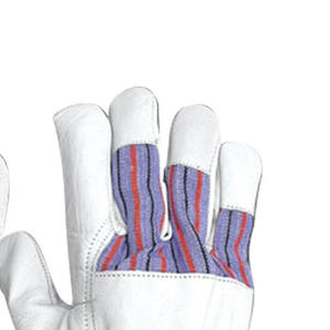 Guantes Profesionales de Trabajo Pesado para Aparejadores, de Cuero Granulado Reforzado de 8 milésimas de Pulgada con Grosor de 6 milésimas de Pulgada para Trabajos de Aparejado - Product Image 2