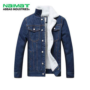 Veste en jean oversize délavée style rétro, streetwear décontracté, avec poches poitrine zippées et poches à rabat, 100% coton, unisexe, hiver - Product Image 1