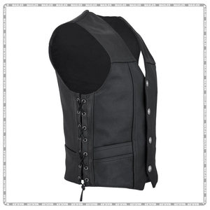 Chaleco de Cuero Transpirable OEM para Motociclistas, Resistente, Ajuste Personalizado, Logotipo Personalizado, Pedidos al por Mayor Disponibles, para Hombre - Product Image 3