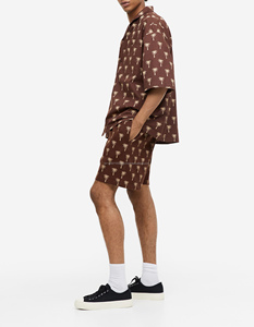 กางเกงกีฬาขาสั้นผ้าฟลีซเทอร์รี่100% สำหรับผู้ชายกางเกงวอร์มผ้าคอตตอนทรงปกติดีไซน์โลโก้ออกแบบได้ตามต้องการ - Product Image 1