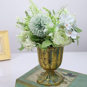 แจกันโลหะปรับแต่งได้ตามต้องการผสมผสานงานฝีมือดั้งเดิมที่มีรูปทรงทันสมัยสำหรับงานอีเวนต์และการตกแต่งบ้านที่หลากหลาย - Product Image 1