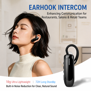 YingMi M1 Mini talkie-walkie sans fil à crochet d'oreille, 16 canaux, interphone portable, 72 heures d'autonomie en veille - Product Image 4