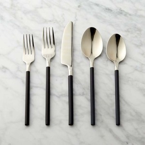 Cubiertos de plata de acero inoxidable respetuosos con el medio ambiente, mango de diseño impresionante, gran oferta, tenedor y cuchara - Product Image 5