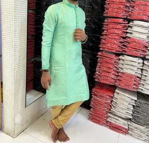 Pijama de talla personalizada para hombres, ropa tradicional de India, Kurta, venta al por mayor - Product Image 6