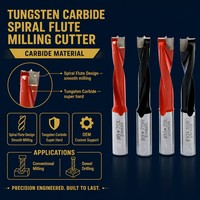 CHAJANE OEM Personnalisable, fraises à queue conventionnelles en carbure de tungstène à rainures spirales, fraises de perçage, fraises de découpe 10mm