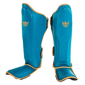 Protège-tibias en cuir de haute qualité pour la boxe et le MMA, légers, respirants, réglables, logo personnalisé, respectueux de l'environnement, protection des pieds - Product Image 1