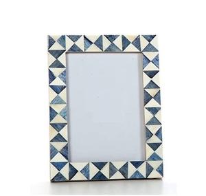 Custom Logo Handmade Eco-friendly MDF Board <b>Photo</b> <b>Frame</b> Natural Bone Inlay Design Home Office Hotel Decor - Product Image 1