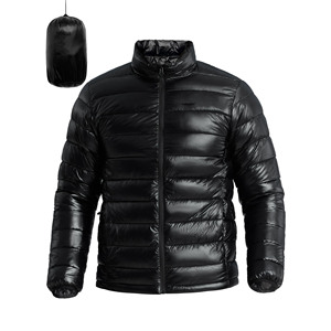 High Quality Long Sleeve <b>Jacket</b> For Men <b>Waterproof</b> Canvas Fashion Bright Zipper <b>Padded</b> Hoded Custom Logo Plus Size Men's <b>Jackets</b> - Product Image 1