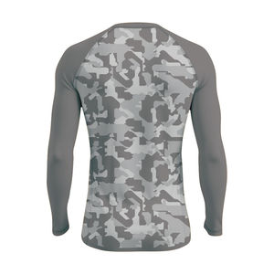 Rash Guard de compression athlétique unisexe à manches longues (polyester/spandex à séchage rapide 220g) pour MMA Fitness Wear - Product Image 2
