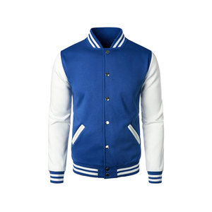 OEM Custom Comfortable Letterman Button Pocket <b>Varsity</b> <b>Jacket</b> Solid Color CollegeBaseballjacket for men DDP Shipping - Product Image 1