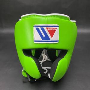 Customizable High Quality Leather Laced Boxing Head Guards Thick 4-Layer Padding Hand Grips Quick Drying for Boxing Training - Product Image 2
