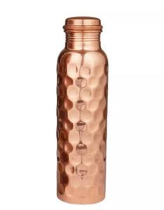 Bouteille d'eau ayurvédique en cuivre martelé la plus vendue 500ml avantages pour la santé à boire direct anti-fuite pour adultes escalade - Product Image 4