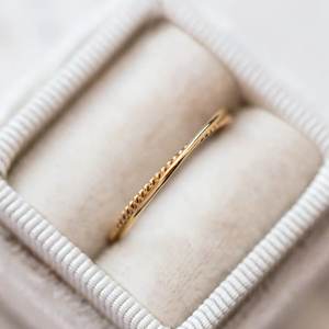 Joyería de moda Plata de Ley 925 diseño minimalista hecho a mano chapado en oro mujeres compromiso anillos de fiesta de cumpleaños de moda - Product Image 4