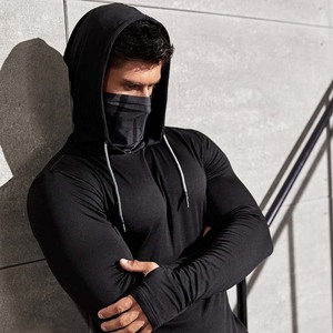 100% Polyester <b>Mens</b> Sporty Custom Hoodies <b>Pullover</b> With Designs Slim Fit Stretchy Hoody - Product Image 2