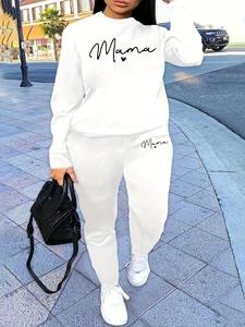 Custom Wholesale <b>Women</b> <b>Fleece</b> Sweatsuit Two Piece Lounge Set with Hoodie for Fall and Winter ODM Manufacturer - Product Image 2