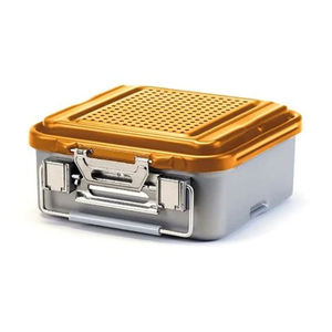 Conteneur stérilisé pour chirurgie dentaire en acier inoxydable de haute qualité, couvercle argenté, instruments de chirurgie hospitalière - Product Image 2