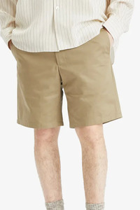 Classic <b>Mens</b> <b>Khaki</b> Cotton <b>Shorts</b> with Elastic Waistband and Button Closure Comfortable Casual Summer Wear for Everyday Use - Product Image 5