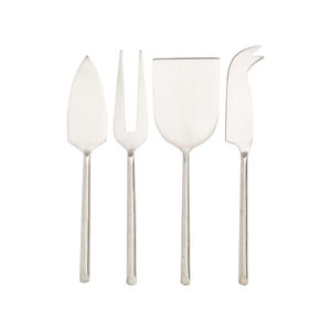 Ensemble d'argenterie faite à la main Design forgé 3 pièces couteau à fromage en acier inoxydable fourchette trancheuse ustensiles de cuisine en bambou pour une utilisation sur table - Product Image 6