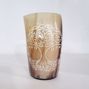 Cuerno natural Shot Vodka Glass Tequila Mini Gafas Cuerno de búfalo Hecho Estilo vikingo Beber Cuerno Taza Precio al por mayor POR HF CRAFTS - Product Image 4