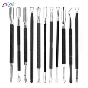 Outils pour cuticules Dissolvant de gel pour vernis à cuticules Tondeuse à ongles à double extrémité Meilleur poussoir à cuticules pour ongles en acier inoxydable Bahasa Pro - Product Image 4