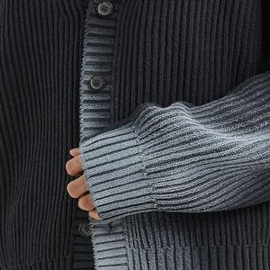 New Custom Design High Quality Multi Color with Reasonable Price Causal Style Private logo Factory Made <b>Men</b> V-neck Cardi-gens - Product Image 3