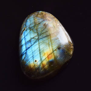 100% naturel bleu Flashy feu Labradorite Cabochon dos plat côté 40x30x6 MM pendentif boucles d'oreilles fabrication de bijoux pierres précieuses haute - Product Image 5