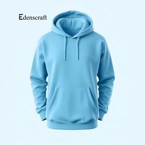 Sudadera con capucha de ajuste informal para todas las estaciones para hombre, sudadera holgada cómoda de mezcla de algodón suave personalizable, estampado teñido liso ODM - Product Image 5