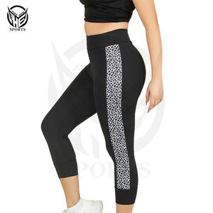 Leggings d'entraînement de fitness pour femmes avec étiquette personnalisée sans couture sport yoga entrainement bout à bout contrôle taille haute gymnastique - Product Image 1