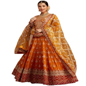 Tenue de soirée de créateur, style pakistanais lourd, Anarkali Salwar Suit, dernière tendance, tenue indienne, vêtements fantaisie Kanya en satin - Product Image 1