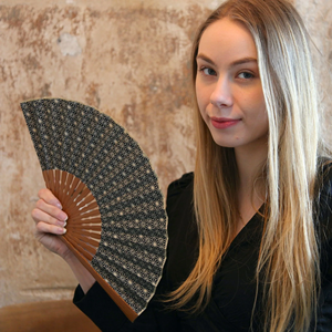 Customizable Traditional <b>Tassel</b> Hand Fan Japan Bamboo Handheld Foldable New Hot Product for Women - Product Image 3