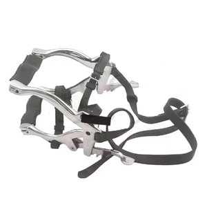 แผ่นเหล็กสแตนเลส2ชิ้นสำหรับทันตกรรมม้าสายรัดสัตวแพทย์ปรับได้ - Product Image 2