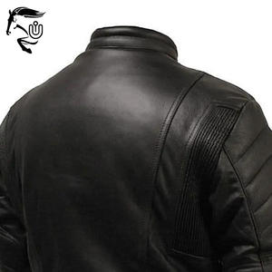 Chaquetas de cuero estilo motorista personalizadas en un ajuste delgado con chaqueta de cuero para hombre de primavera natural o motocicleta estilo otoño - Product Image 6
