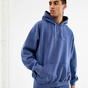 Sweat à capuche imprimé bouffant personnalisé de 600 g/m² 100% coton Sweat-shirt pour homme avec techniques brodées Sweats à capuche surdimensionnés pour - Product Image 4