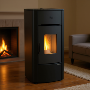 MARIELLA AD Noir 7kW Poêle à granulés 5 étoiles Classe A+ 1295902 - Product Image 3