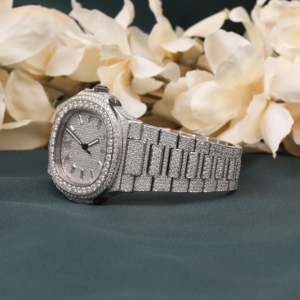 Reloj ostentoso de acero inoxidable de 41mm personalizado para hombre, Diamante cultivado en laboratorio helado, recién llegado, estilo Hip Hop, movimiento automático, ancho de banda de 22mm - Product Image 2